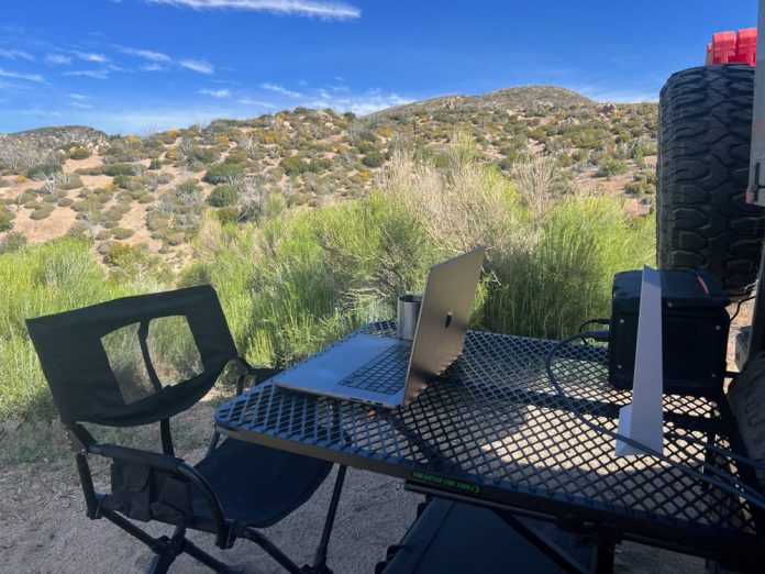 front runner expander camping chair in the desert
