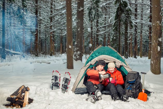 How to Keep Warm and Powered Up When Winter Camping