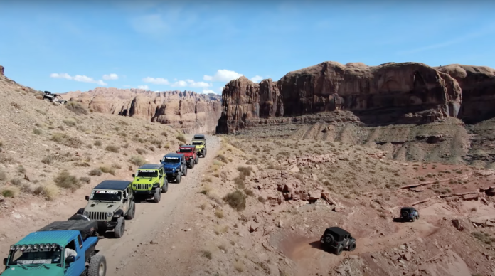 Falken Wildpeak AT3W Tires Lots of Jeeps on the trail