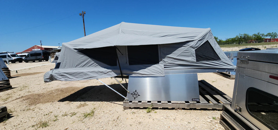AT Overland Habitat camper on display