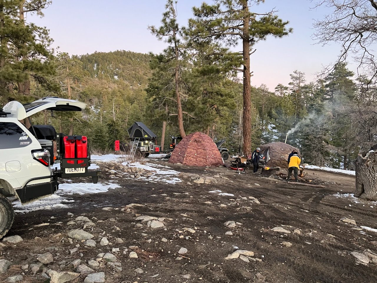 winter camping with up-5