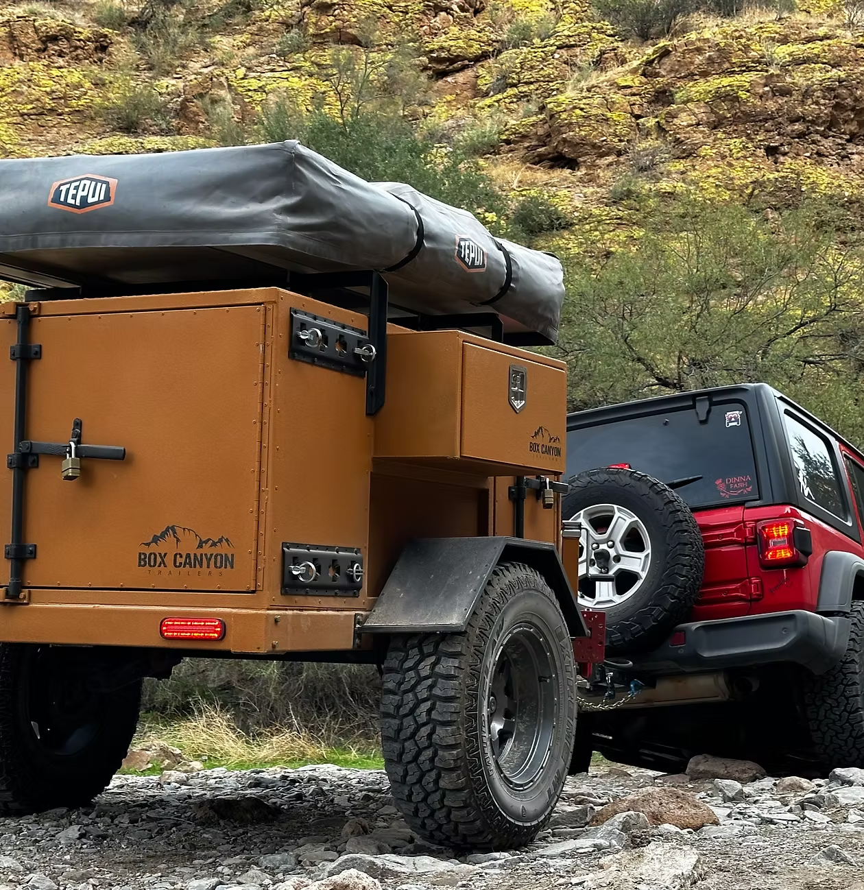 box canyon trailer with jeep