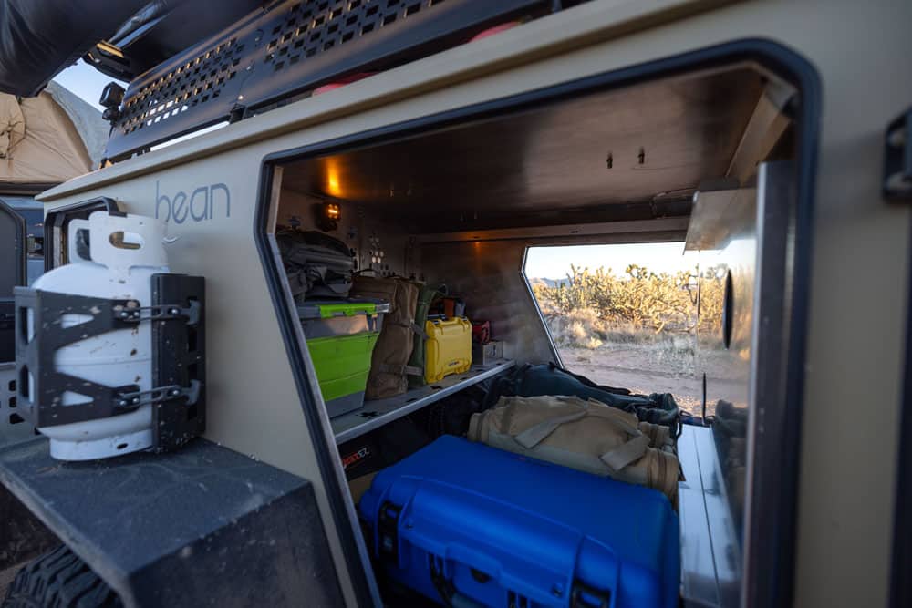 bean pod interior storage 2