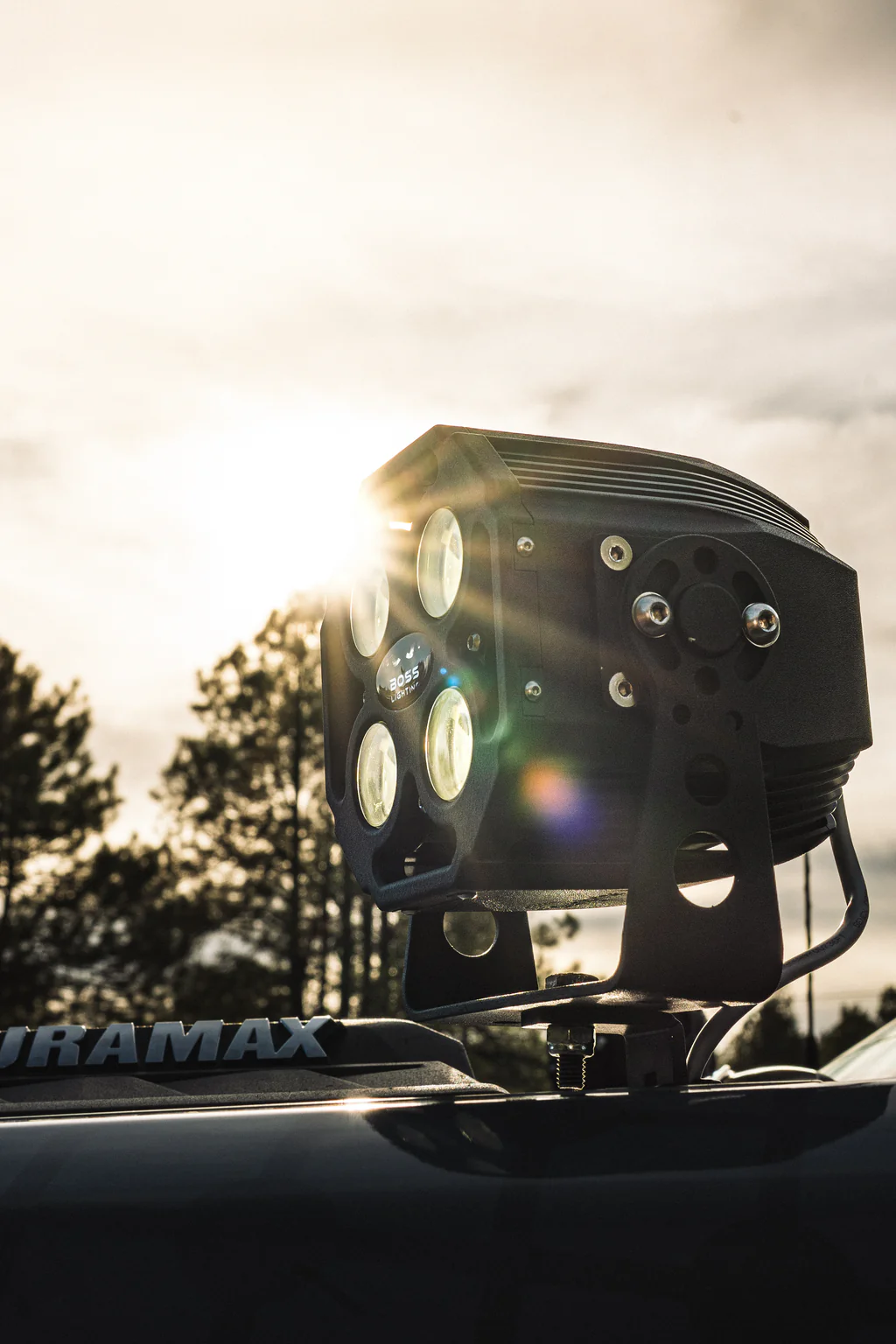 boss lighting premier series 4 at sunset