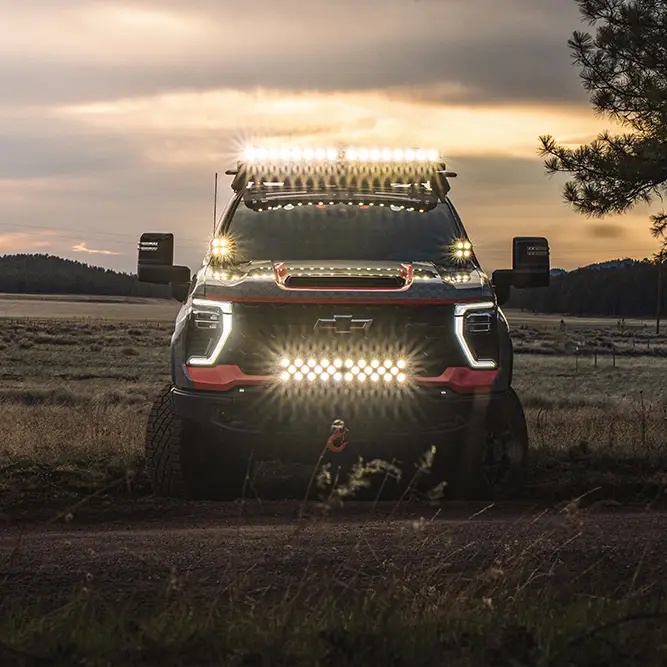 boss-lighting-on-chevy-at-sunset