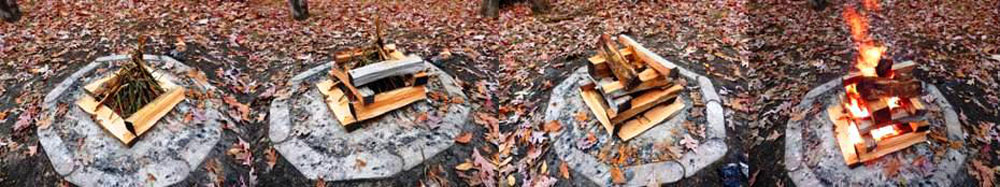 8 - LOG CABIN FIRE STEP BY STEP