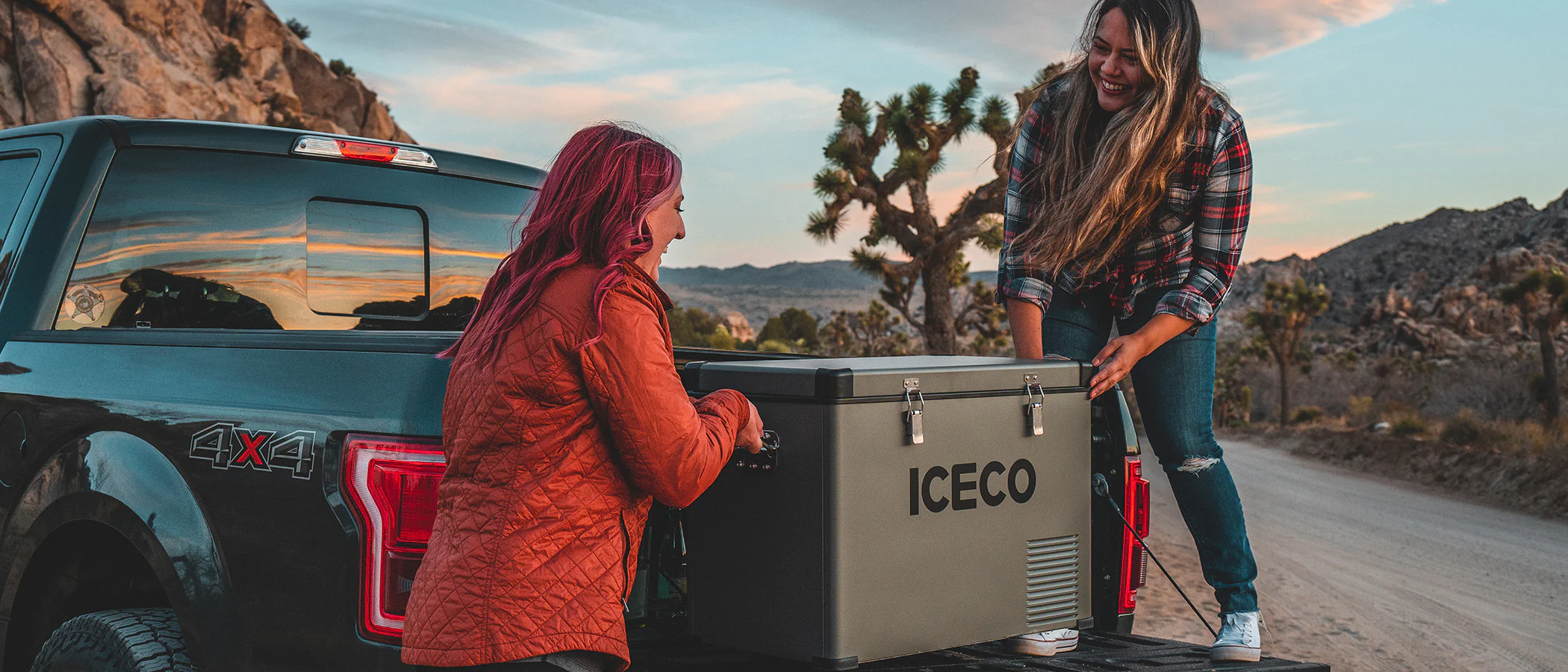 iceco fridge vl45 in truck bed