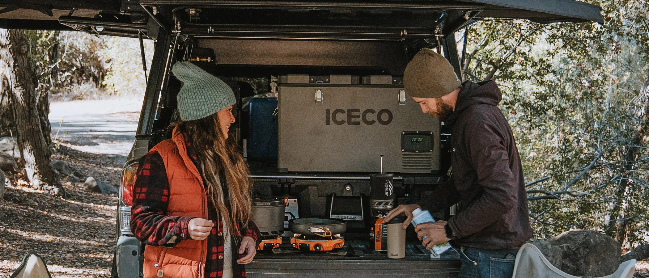 iceco vl45 fridge in suv