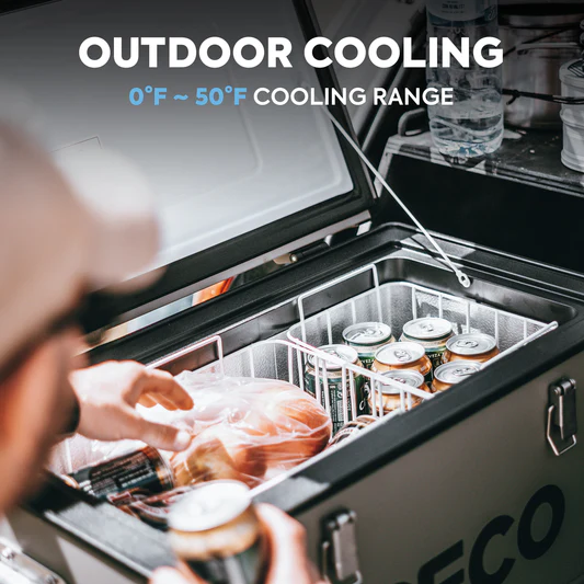 iceco fridge vl45 cooling range