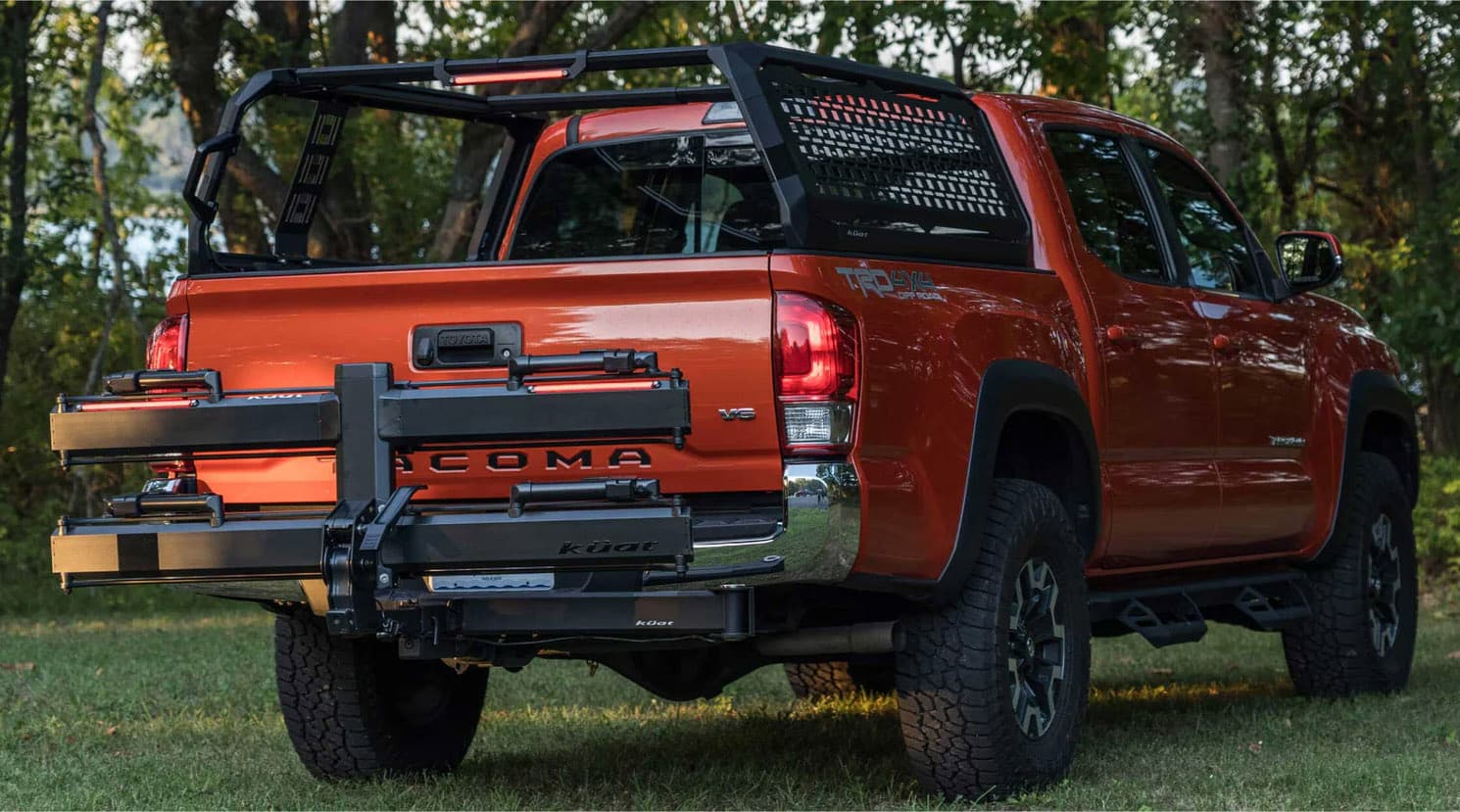 kuat ibex on orange tacoma