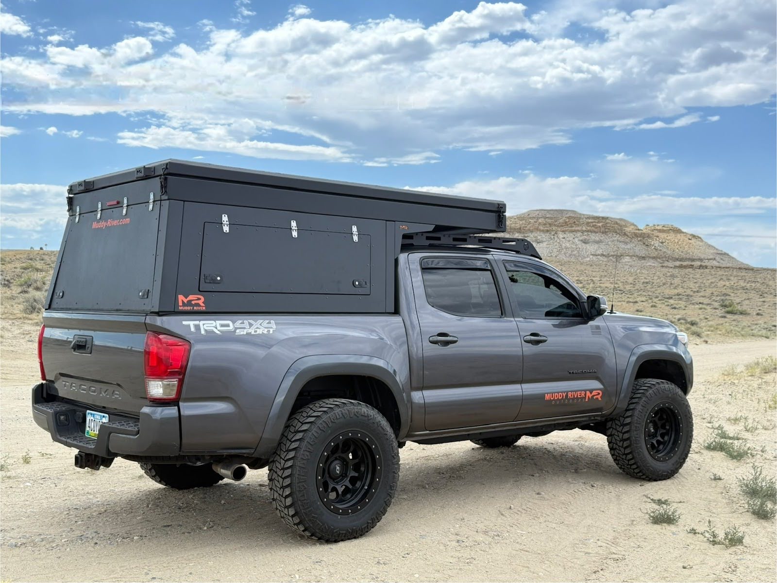 muddy river eddy in desert