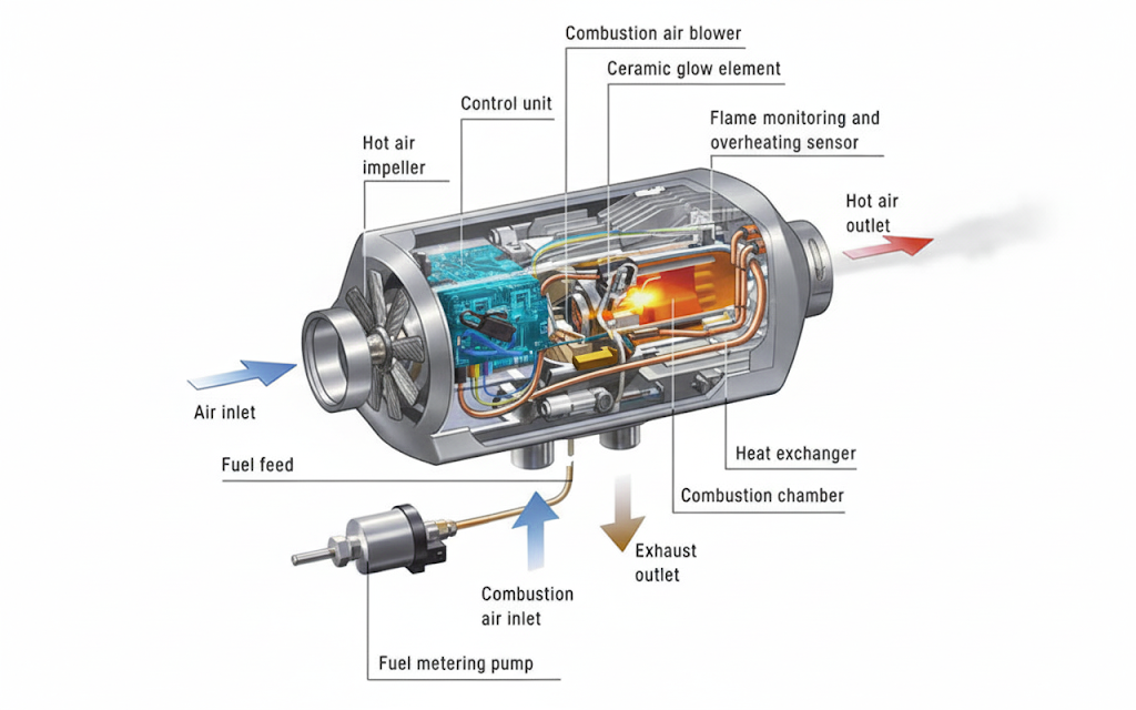 how a diesel heater works