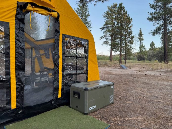 ICECO VL75 ProD outside tent