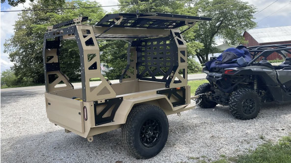 slack wagon with tall rack