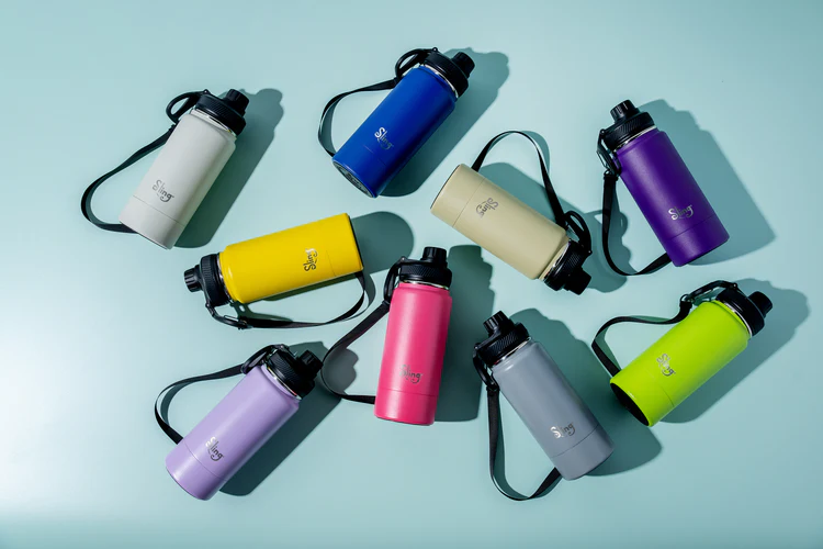 collection of sling bottles
