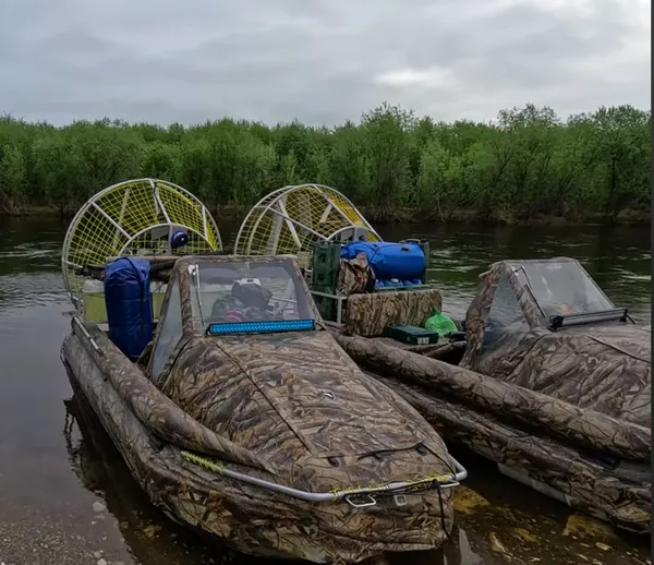 bereg airboats on river