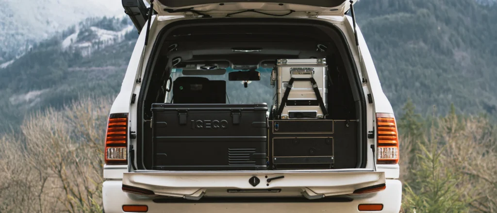 iceco apl35 black back of suv