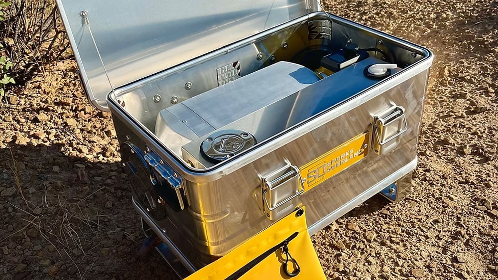 sparks overland mini diesel heater top view