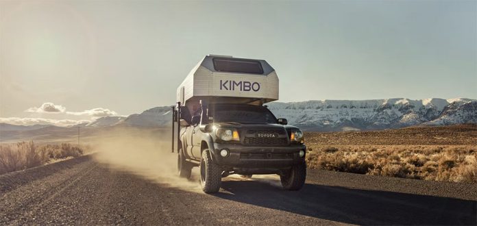 kimbo camper on dirt road