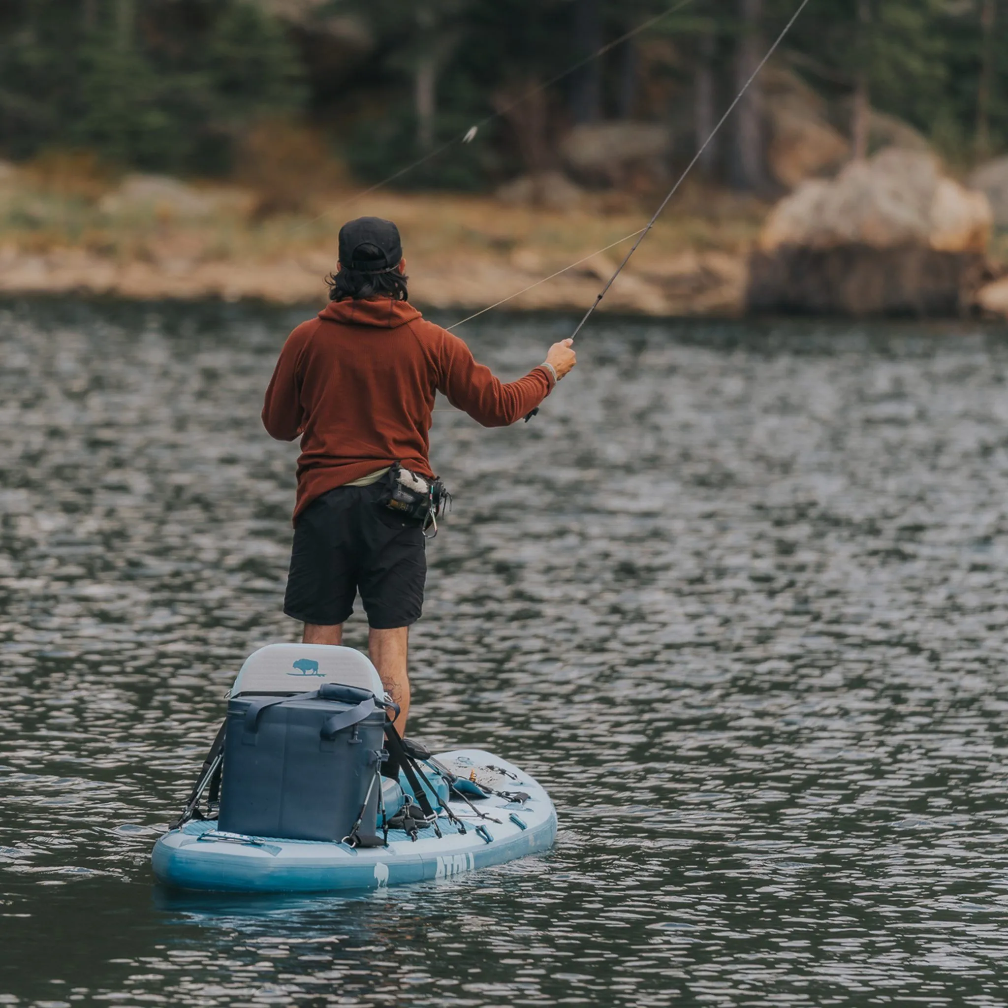 man fishing on atoll 12 foot ourider