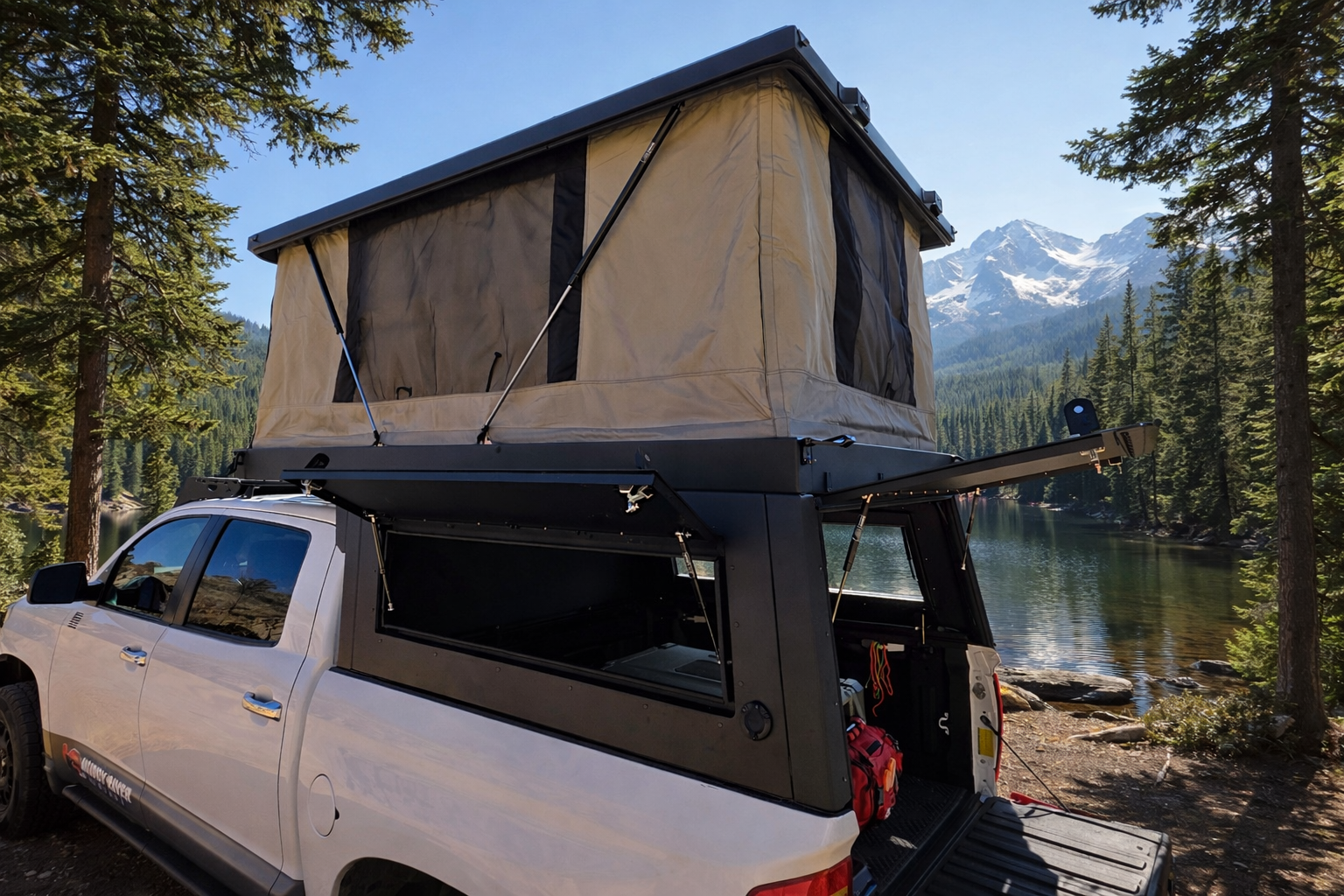 muddy river eddy at alpine lake