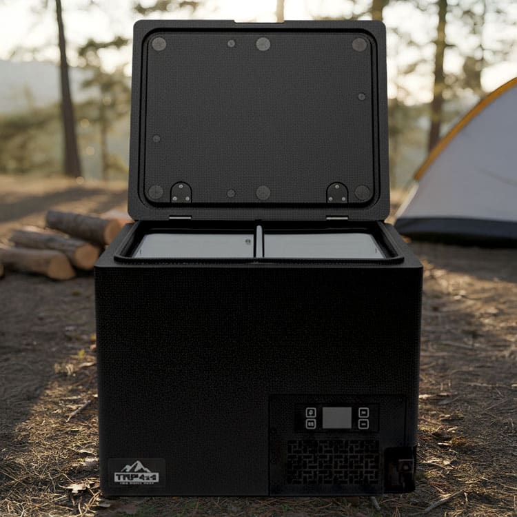 trp 4x4 mammoth freezer fridge front lid open
