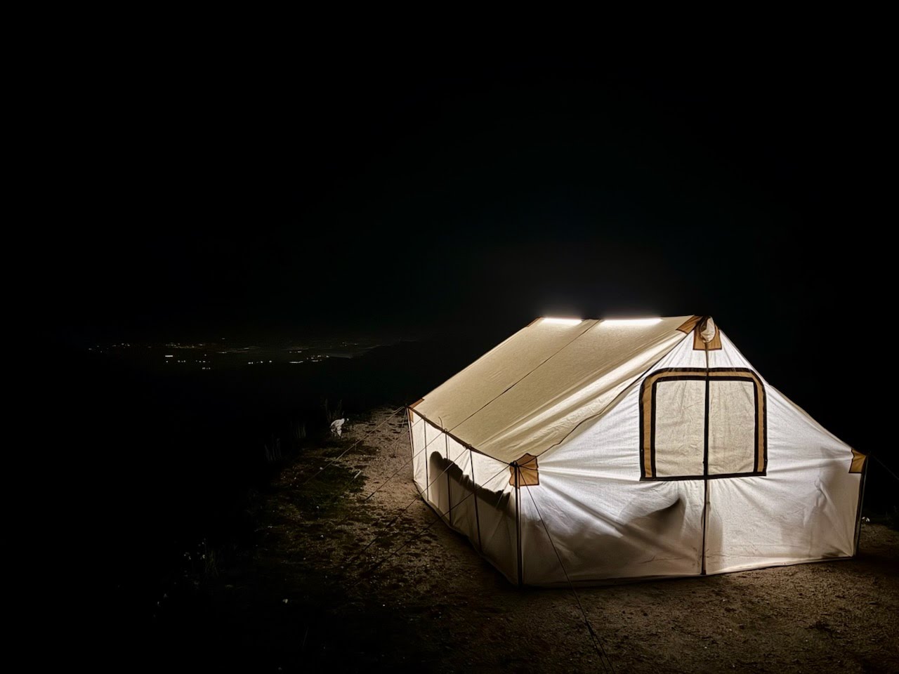 davis tent 10x10 with GoFluxx lighting 3