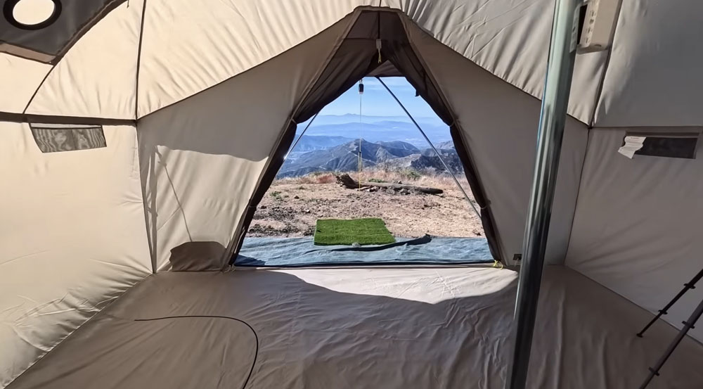 montana canvas tent interior