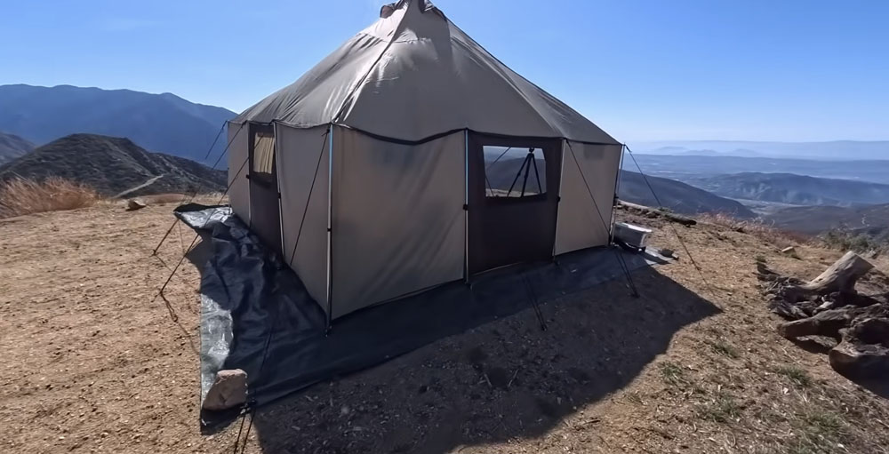 montana canvas tent exterior