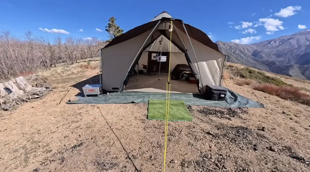 montana canvas tent front