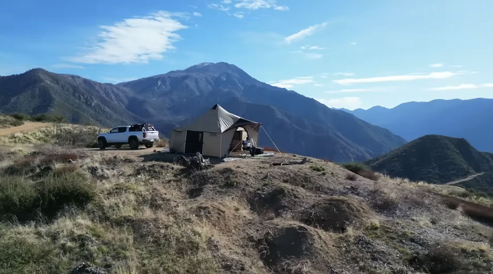 montana canvas bridger on hill