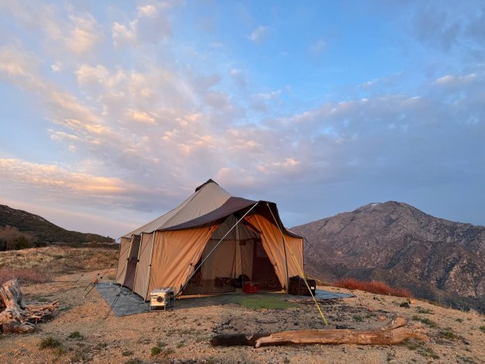 montana canvas bridger with trp 4x4 mammoth at sunset