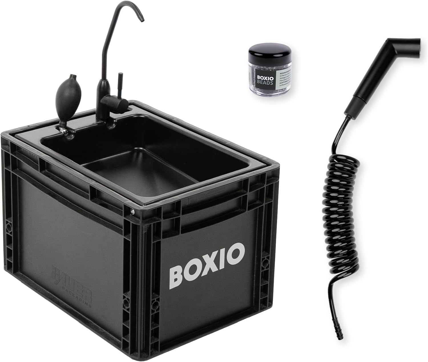 BOXIO WASH portable camping sink with hand pump