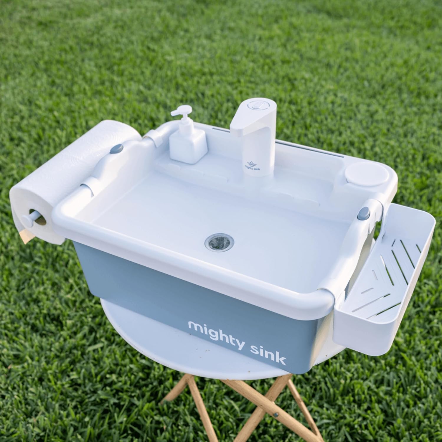 Mighty Sink portable camping sink with electronic faucet