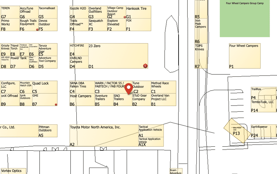 sno trailers overland west 2026 map