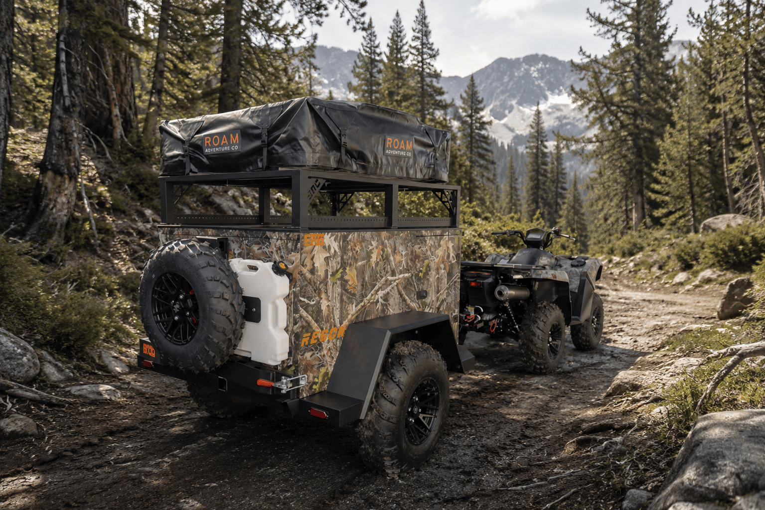 sno trailers recon on alpine trail