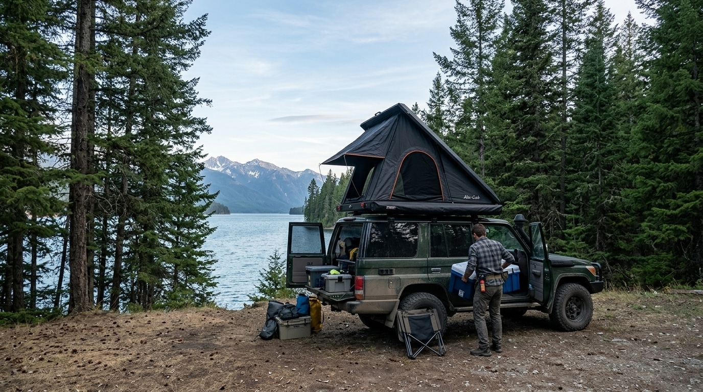 free dispersed camping near Glacier National Park Flathead overland rig