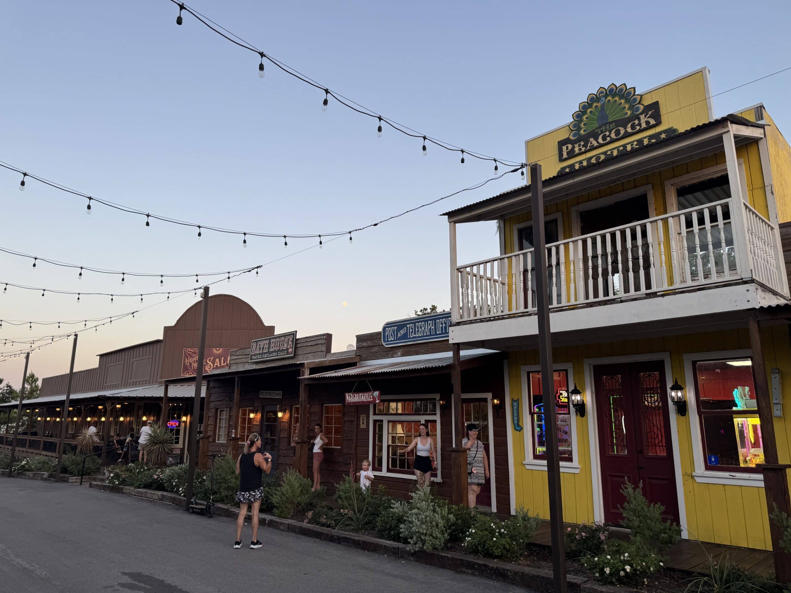 Restaurants, saloon, ice cream, and just old school charm at Camp Quitcherbichin