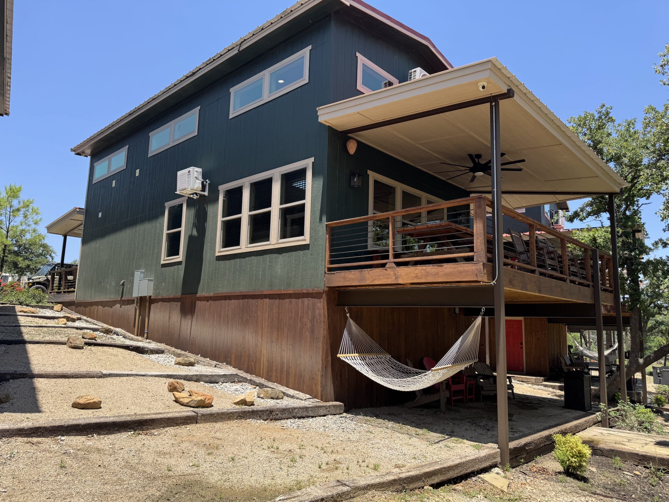 Large cabin offered at Camp Quitcherbichin that is great for larger families or groups. Extremely spacious.