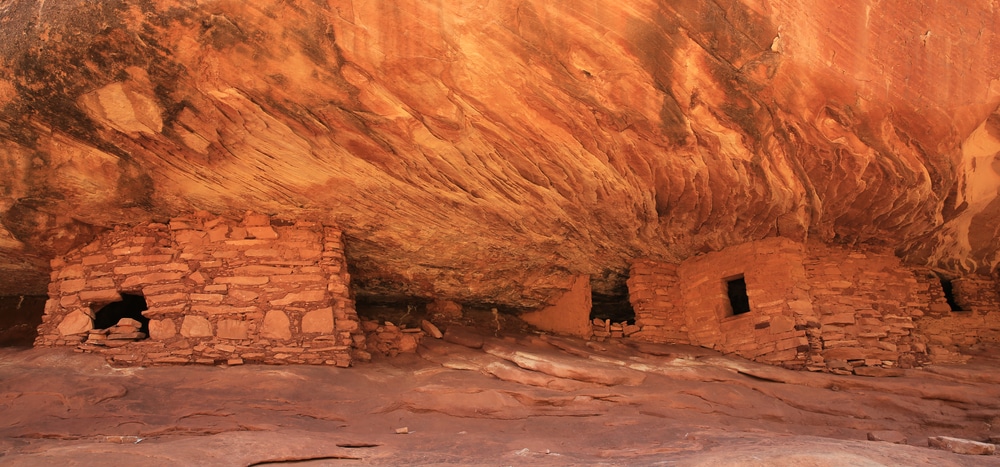Cliff dwellings in Mule Canyon, Bears Ears National Monument in Utah, USA