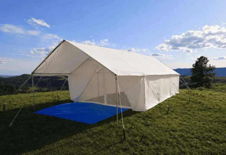 Wall Tent w/ Awning and Front Screen Door