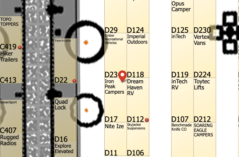iron peak campers overland mountain west 2026 map