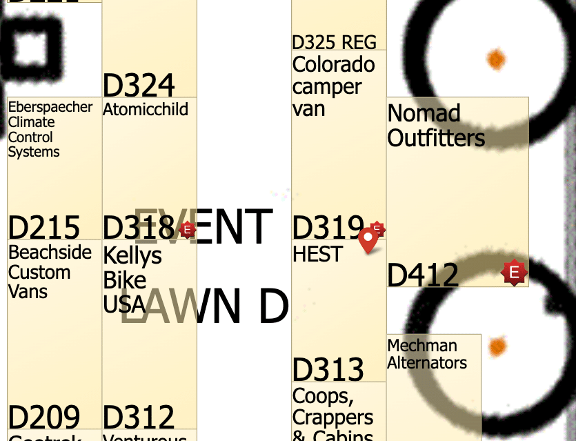 hest overland mountain west 2026 map