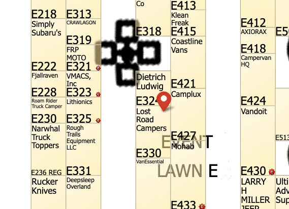 lost road campers overland mountain west 2026 map