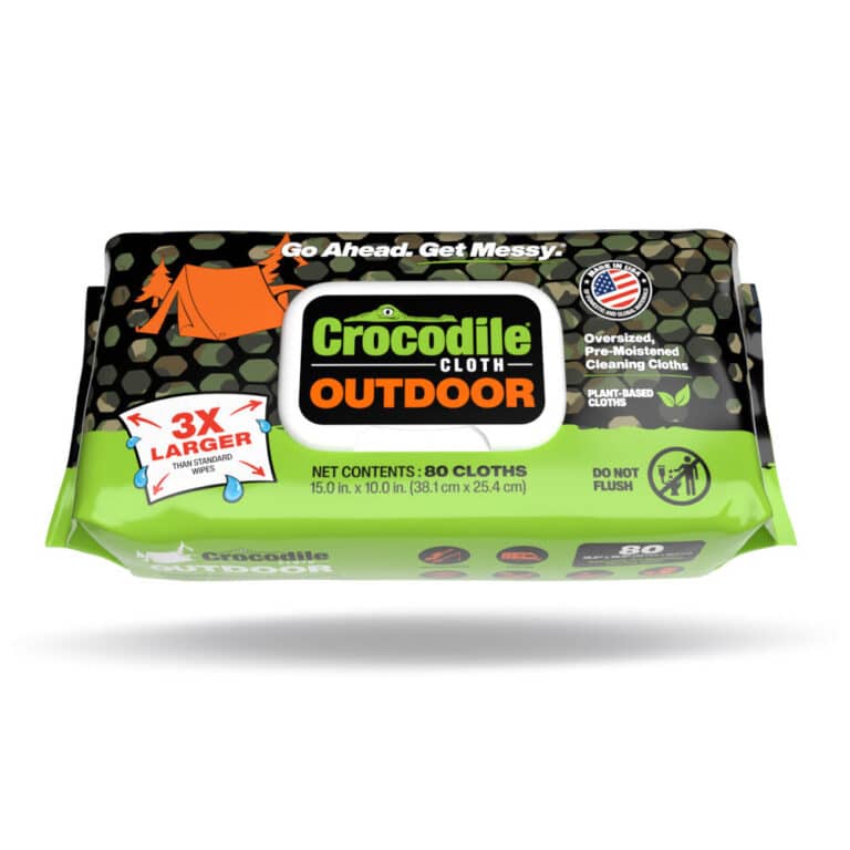 Crocodile Cloth Outdoor Wipes, 80 Count
