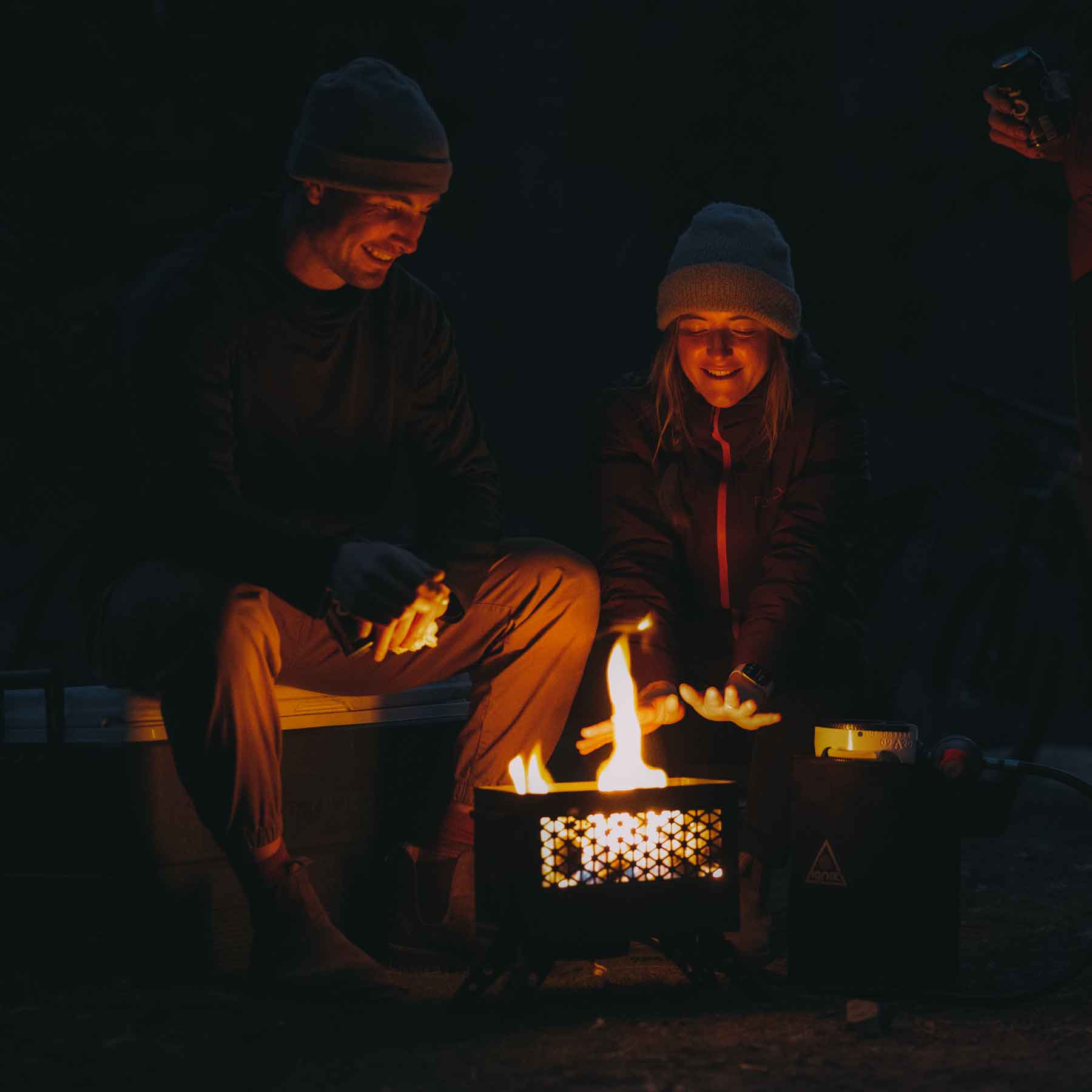 ignik firecan at night