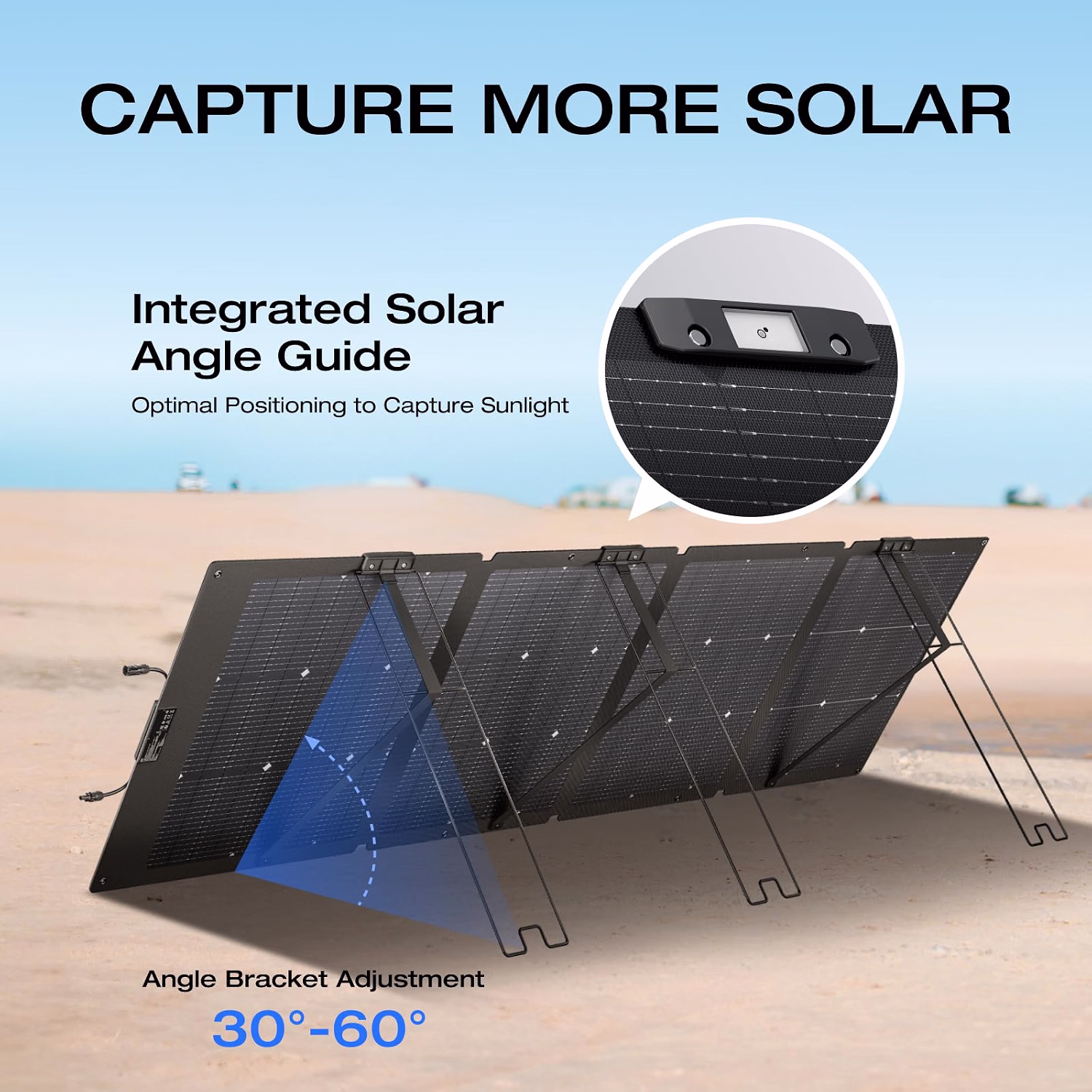 ecoflow 220w portable solar panel bifacial