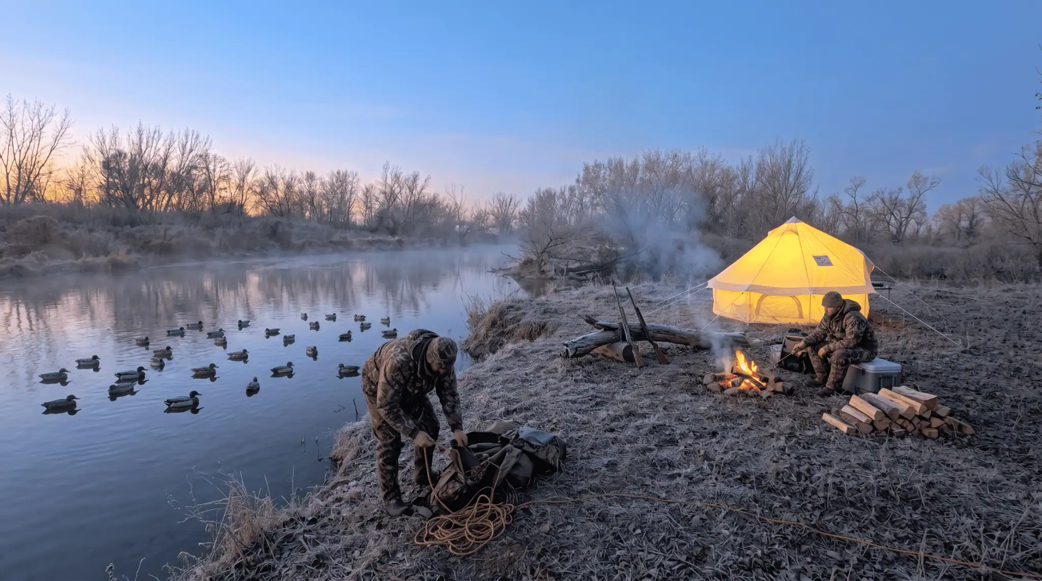 elk mountain yukon original bell tent duck hunting
