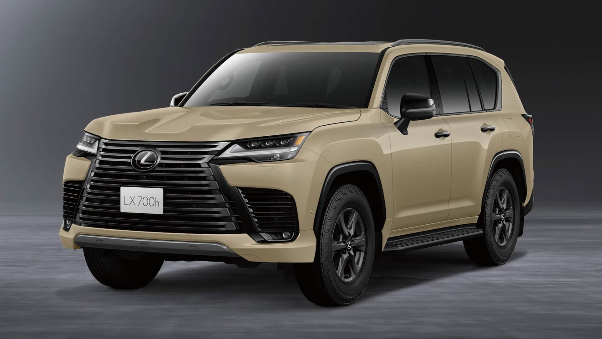 Lexus LX 700h OVERTRAIL+, Japan Lexus LX 700h OVERTRAIL+ in Moon Desert with 265/70R18 all-terrain tires