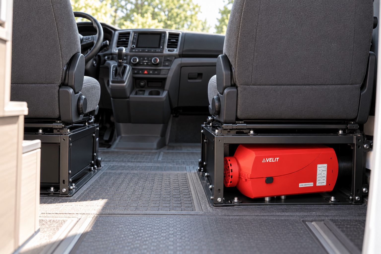 velit under front seat